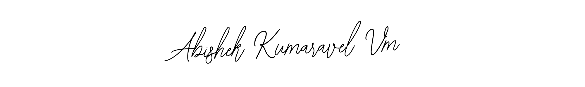 Create a beautiful signature design for name Abishek Kumaravel Vm. With this signature (Bearetta-2O07w) fonts, you can make a handwritten signature for free. Abishek Kumaravel Vm signature style 12 images and pictures png
