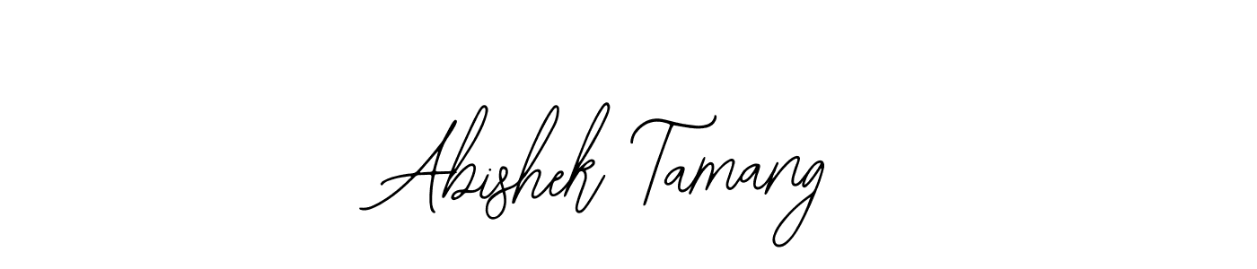 Bearetta-2O07w is a professional signature style that is perfect for those who want to add a touch of class to their signature. It is also a great choice for those who want to make their signature more unique. Get Abishek Tamang name to fancy signature for free. Abishek Tamang signature style 12 images and pictures png
