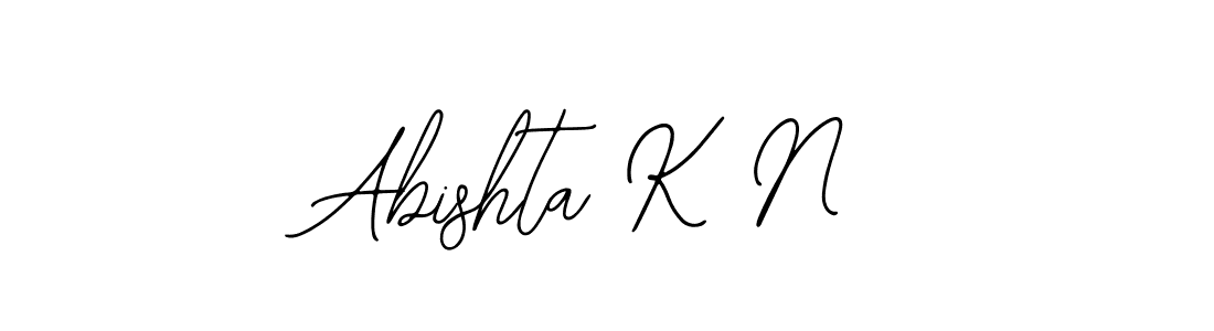 You should practise on your own different ways (Bearetta-2O07w) to write your name (Abishta K N) in signature. don't let someone else do it for you. Abishta K N signature style 12 images and pictures png