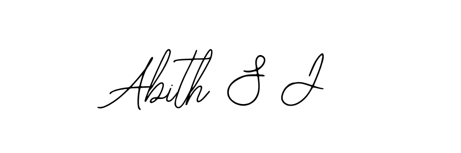 Make a beautiful signature design for name Abith S J. With this signature (Bearetta-2O07w) style, you can create a handwritten signature for free. Abith S J signature style 12 images and pictures png