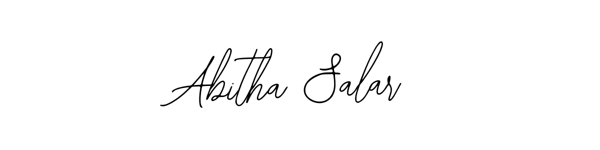 Design your own signature with our free online signature maker. With this signature software, you can create a handwritten (Bearetta-2O07w) signature for name Abitha Salar. Abitha Salar signature style 12 images and pictures png