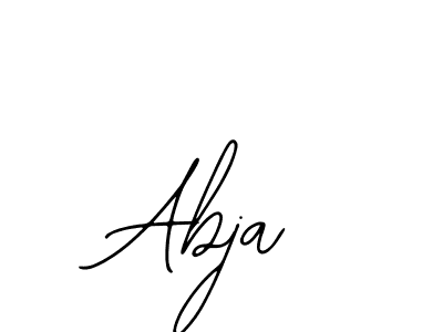 Use a signature maker to create a handwritten signature online. With this signature software, you can design (Bearetta-2O07w) your own signature for name Abja. Abja signature style 12 images and pictures png