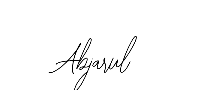 Use a signature maker to create a handwritten signature online. With this signature software, you can design (Bearetta-2O07w) your own signature for name Abjarul. Abjarul signature style 12 images and pictures png