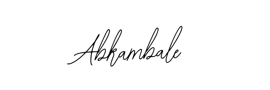 How to make Abkambale name signature. Use Bearetta-2O07w style for creating short signs online. This is the latest handwritten sign. Abkambale signature style 12 images and pictures png