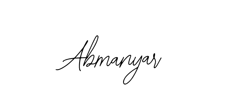 The best way (Bearetta-2O07w) to make a short signature is to pick only two or three words in your name. The name Abmanyar include a total of six letters. For converting this name. Abmanyar signature style 12 images and pictures png