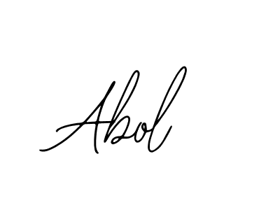 You should practise on your own different ways (Bearetta-2O07w) to write your name (Abol) in signature. don't let someone else do it for you. Abol signature style 12 images and pictures png