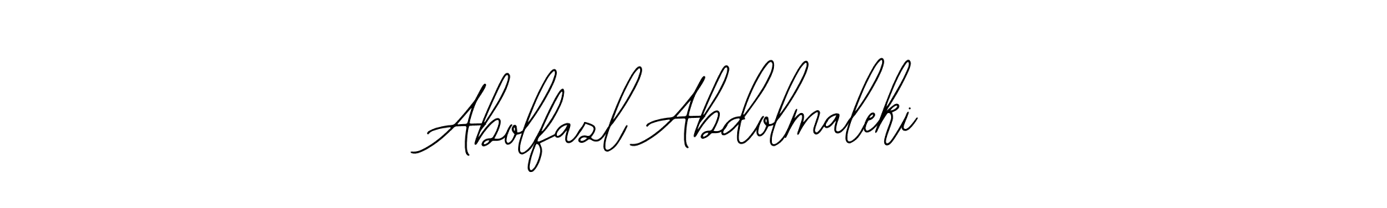 Use a signature maker to create a handwritten signature online. With this signature software, you can design (Bearetta-2O07w) your own signature for name Abolfazl Abdolmaleki. Abolfazl Abdolmaleki signature style 12 images and pictures png