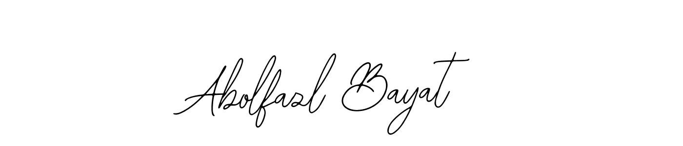 Make a beautiful signature design for name Abolfazl Bayat. Use this online signature maker to create a handwritten signature for free. Abolfazl Bayat signature style 12 images and pictures png