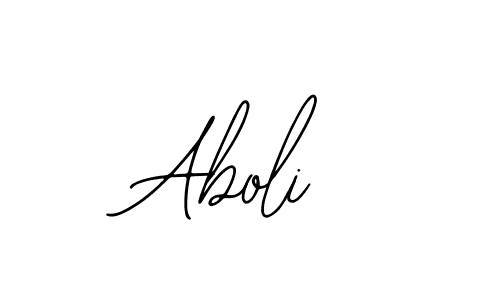 Also You can easily find your signature by using the search form. We will create Aboli name handwritten signature images for you free of cost using Bearetta-2O07w sign style. Aboli signature style 12 images and pictures png