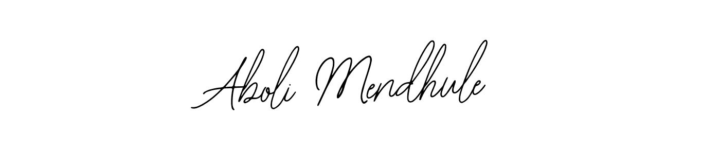 Use a signature maker to create a handwritten signature online. With this signature software, you can design (Bearetta-2O07w) your own signature for name Aboli Mendhule. Aboli Mendhule signature style 12 images and pictures png