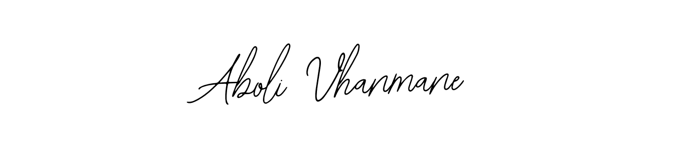 Bearetta-2O07w is a professional signature style that is perfect for those who want to add a touch of class to their signature. It is also a great choice for those who want to make their signature more unique. Get Aboli Vhanmane name to fancy signature for free. Aboli Vhanmane signature style 12 images and pictures png