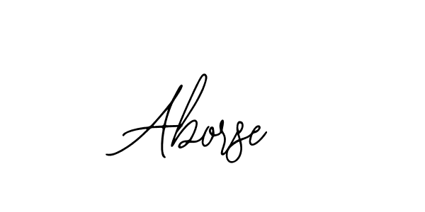 How to make Aborse name signature. Use Bearetta-2O07w style for creating short signs online. This is the latest handwritten sign. Aborse signature style 12 images and pictures png