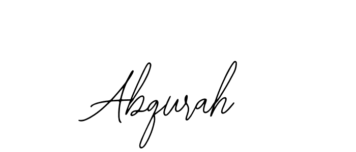 Design your own signature with our free online signature maker. With this signature software, you can create a handwritten (Bearetta-2O07w) signature for name Abqurah. Abqurah signature style 12 images and pictures png