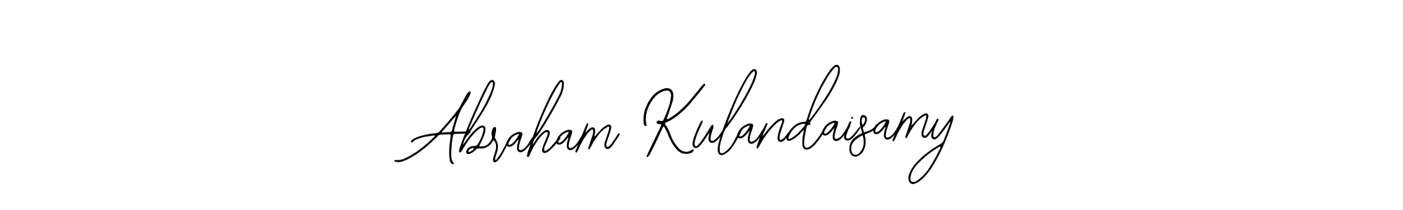 if you are searching for the best signature style for your name Abraham Kulandaisamy. so please give up your signature search. here we have designed multiple signature styles  using Bearetta-2O07w. Abraham Kulandaisamy signature style 12 images and pictures png