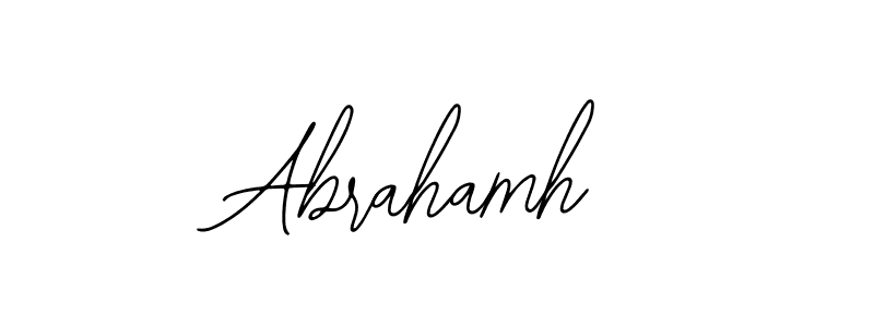 Design your own signature with our free online signature maker. With this signature software, you can create a handwritten (Bearetta-2O07w) signature for name Abrahamh. Abrahamh signature style 12 images and pictures png