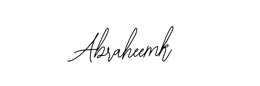 Bearetta-2O07w is a professional signature style that is perfect for those who want to add a touch of class to their signature. It is also a great choice for those who want to make their signature more unique. Get Abraheemk name to fancy signature for free. Abraheemk signature style 12 images and pictures png