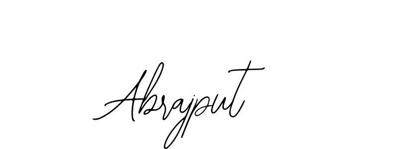 Use a signature maker to create a handwritten signature online. With this signature software, you can design (Bearetta-2O07w) your own signature for name Abrajput. Abrajput signature style 12 images and pictures png