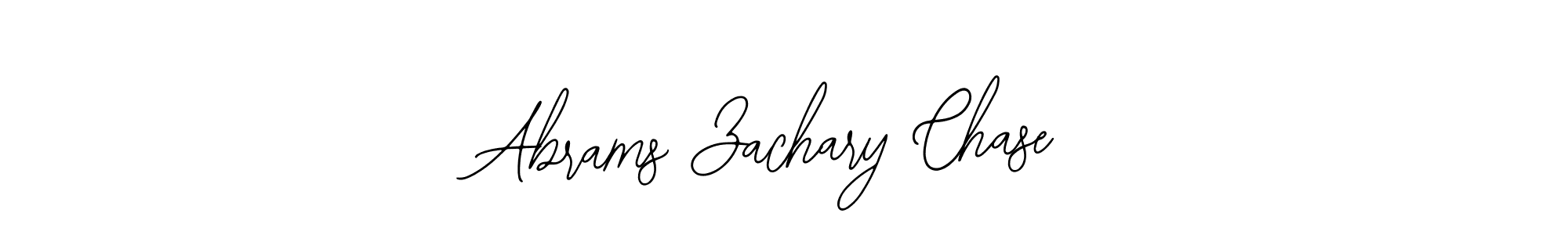 The best way (Bearetta-2O07w) to make a short signature is to pick only two or three words in your name. The name Abrams Zachary Chase include a total of six letters. For converting this name. Abrams Zachary Chase signature style 12 images and pictures png