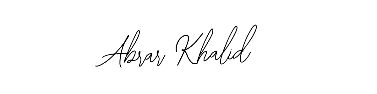 Use a signature maker to create a handwritten signature online. With this signature software, you can design (Bearetta-2O07w) your own signature for name Abrar Khalid. Abrar Khalid signature style 12 images and pictures png