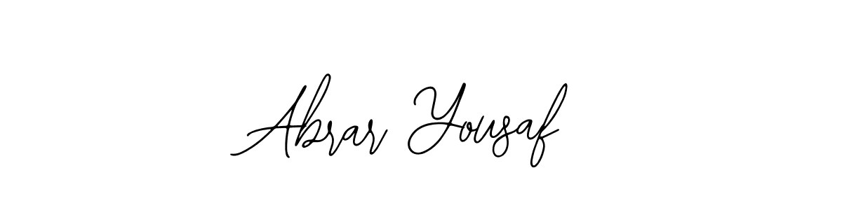 Use a signature maker to create a handwritten signature online. With this signature software, you can design (Bearetta-2O07w) your own signature for name Abrar Yousaf. Abrar Yousaf signature style 12 images and pictures png