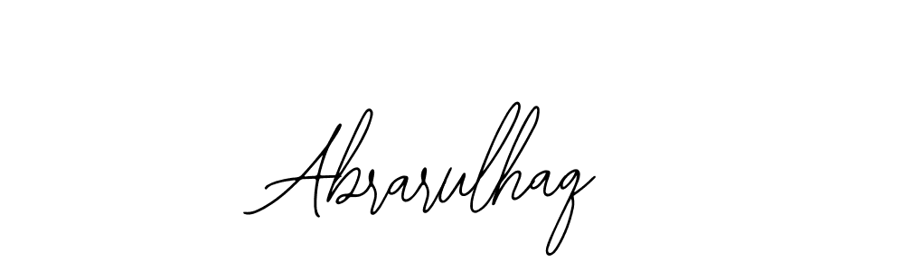 Bearetta-2O07w is a professional signature style that is perfect for those who want to add a touch of class to their signature. It is also a great choice for those who want to make their signature more unique. Get Abrarulhaq name to fancy signature for free. Abrarulhaq signature style 12 images and pictures png