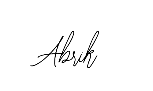 Design your own signature with our free online signature maker. With this signature software, you can create a handwritten (Bearetta-2O07w) signature for name Abrik. Abrik signature style 12 images and pictures png