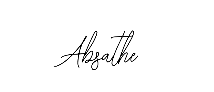 The best way (Bearetta-2O07w) to make a short signature is to pick only two or three words in your name. The name Absathe include a total of six letters. For converting this name. Absathe signature style 12 images and pictures png