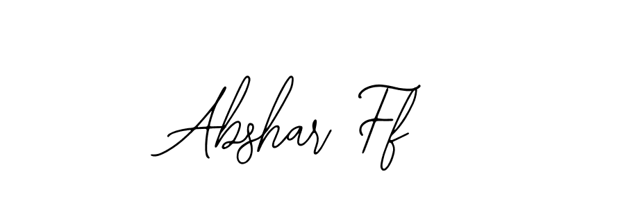 Also You can easily find your signature by using the search form. We will create Abshar Ff name handwritten signature images for you free of cost using Bearetta-2O07w sign style. Abshar Ff signature style 12 images and pictures png