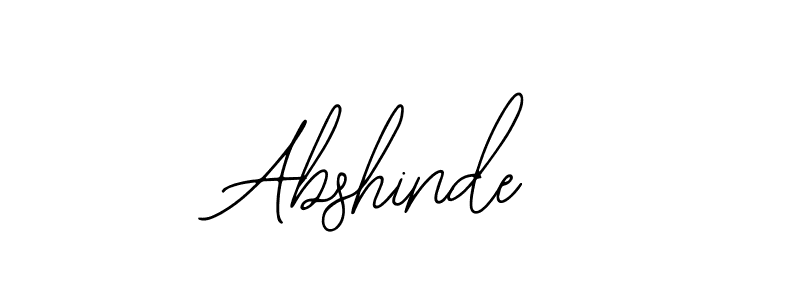 Use a signature maker to create a handwritten signature online. With this signature software, you can design (Bearetta-2O07w) your own signature for name Abshinde. Abshinde signature style 12 images and pictures png