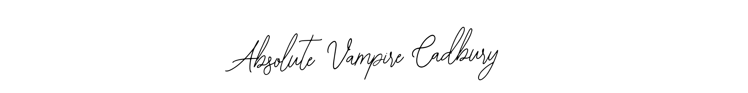 Make a beautiful signature design for name Absolute Vampire Cadbury. With this signature (Bearetta-2O07w) style, you can create a handwritten signature for free. Absolute Vampire Cadbury signature style 12 images and pictures png