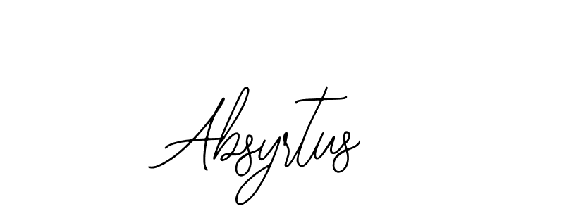 if you are searching for the best signature style for your name Absyrtus. so please give up your signature search. here we have designed multiple signature styles  using Bearetta-2O07w. Absyrtus signature style 12 images and pictures png