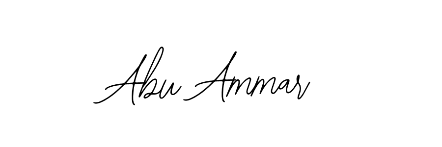 You should practise on your own different ways (Bearetta-2O07w) to write your name (Abu Ammar) in signature. don't let someone else do it for you. Abu Ammar signature style 12 images and pictures png