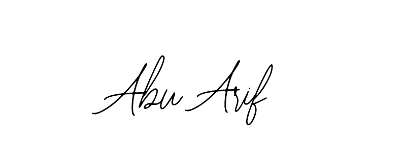 You should practise on your own different ways (Bearetta-2O07w) to write your name (Abu Arif) in signature. don't let someone else do it for you. Abu Arif signature style 12 images and pictures png