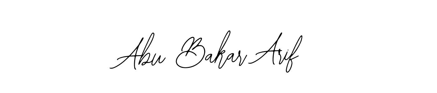 Use a signature maker to create a handwritten signature online. With this signature software, you can design (Bearetta-2O07w) your own signature for name Abu Bakar Arif. Abu Bakar Arif signature style 12 images and pictures png
