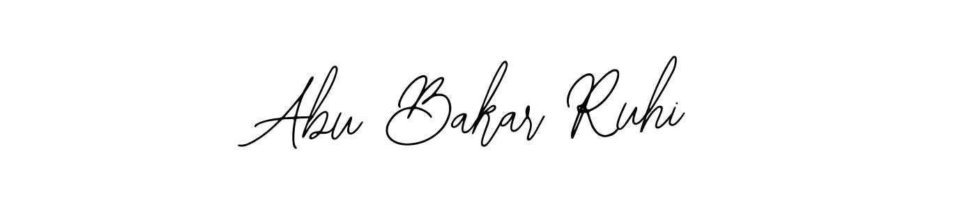 Make a beautiful signature design for name Abu Bakar Ruhi. With this signature (Bearetta-2O07w) style, you can create a handwritten signature for free. Abu Bakar Ruhi signature style 12 images and pictures png