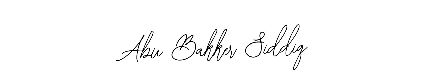 How to make Abu Bakker Siddiq name signature. Use Bearetta-2O07w style for creating short signs online. This is the latest handwritten sign. Abu Bakker Siddiq signature style 12 images and pictures png