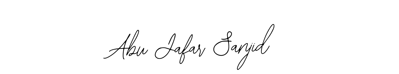 Use a signature maker to create a handwritten signature online. With this signature software, you can design (Bearetta-2O07w) your own signature for name Abu Jafar Sanjid. Abu Jafar Sanjid signature style 12 images and pictures png