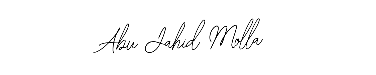 The best way (Bearetta-2O07w) to make a short signature is to pick only two or three words in your name. The name Abu Jahid Molla include a total of six letters. For converting this name. Abu Jahid Molla signature style 12 images and pictures png