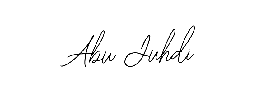 The best way (Bearetta-2O07w) to make a short signature is to pick only two or three words in your name. The name Abu Juhdi include a total of six letters. For converting this name. Abu Juhdi signature style 12 images and pictures png