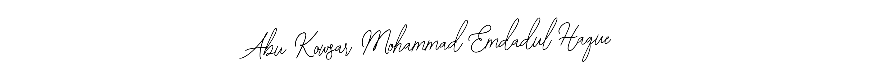 This is the best signature style for the Abu Kowsar Mohammad Emdadul Haque name. Also you like these signature font (Bearetta-2O07w). Mix name signature. Abu Kowsar Mohammad Emdadul Haque signature style 12 images and pictures png