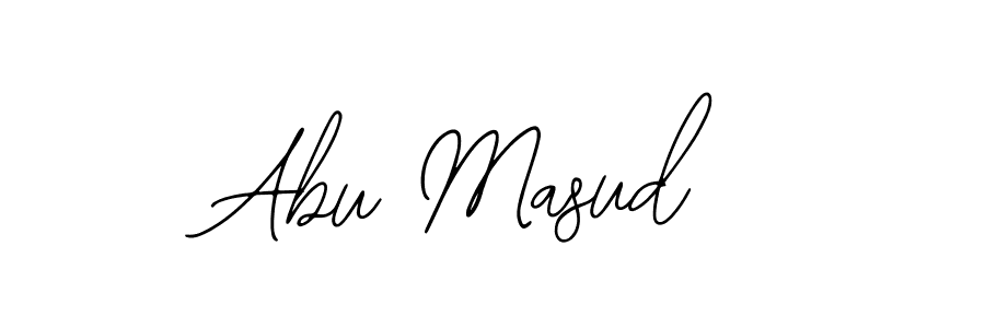 How to make Abu Masud name signature. Use Bearetta-2O07w style for creating short signs online. This is the latest handwritten sign. Abu Masud signature style 12 images and pictures png