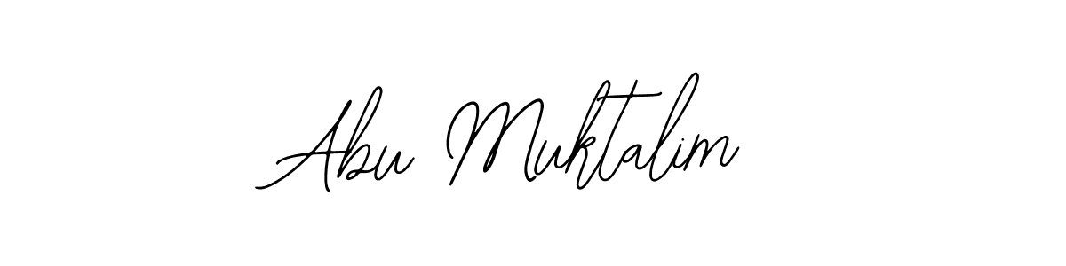 Bearetta-2O07w is a professional signature style that is perfect for those who want to add a touch of class to their signature. It is also a great choice for those who want to make their signature more unique. Get Abu Muktalim name to fancy signature for free. Abu Muktalim signature style 12 images and pictures png