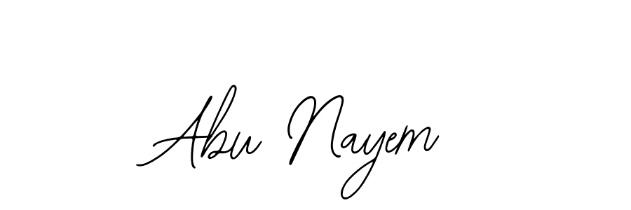 Also You can easily find your signature by using the search form. We will create Abu Nayem name handwritten signature images for you free of cost using Bearetta-2O07w sign style. Abu Nayem signature style 12 images and pictures png