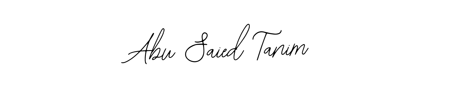 You should practise on your own different ways (Bearetta-2O07w) to write your name (Abu Saied Tanim) in signature. don't let someone else do it for you. Abu Saied Tanim signature style 12 images and pictures png