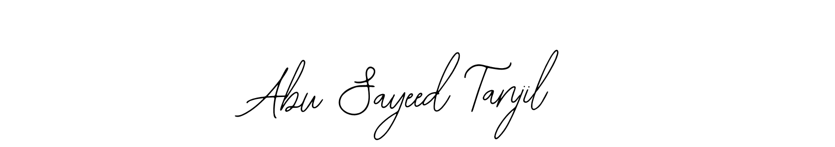 if you are searching for the best signature style for your name Abu Sayeed Tanjil. so please give up your signature search. here we have designed multiple signature styles  using Bearetta-2O07w. Abu Sayeed Tanjil signature style 12 images and pictures png