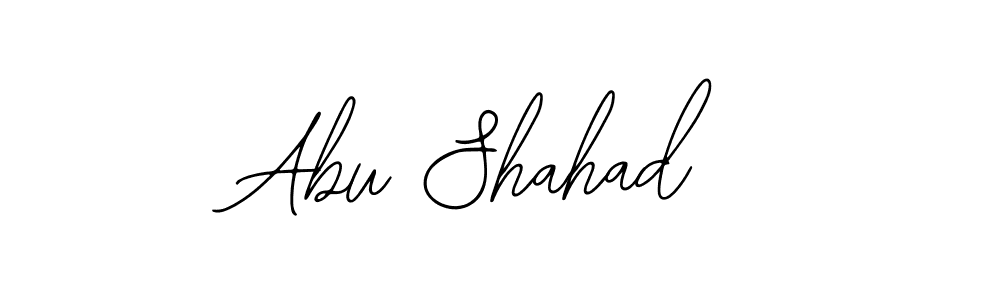 Make a beautiful signature design for name Abu Shahad. With this signature (Bearetta-2O07w) style, you can create a handwritten signature for free. Abu Shahad signature style 12 images and pictures png