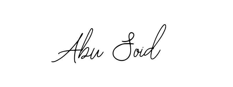 It looks lik you need a new signature style for name Abu Soid. Design unique handwritten (Bearetta-2O07w) signature with our free signature maker in just a few clicks. Abu Soid signature style 12 images and pictures png