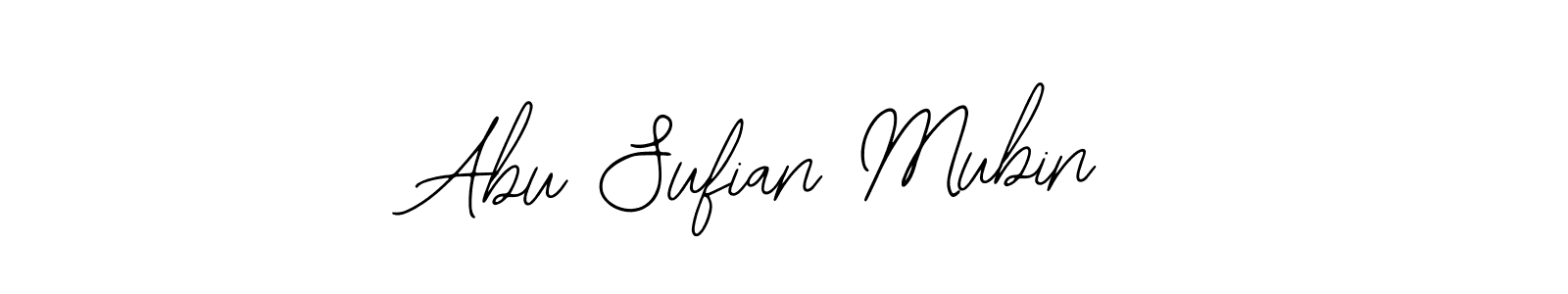 How to make Abu Sufian Mubin name signature. Use Bearetta-2O07w style for creating short signs online. This is the latest handwritten sign. Abu Sufian Mubin signature style 12 images and pictures png