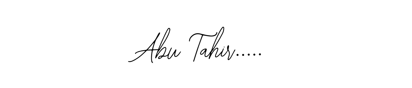 Make a beautiful signature design for name Abu Tahir...... With this signature (Bearetta-2O07w) style, you can create a handwritten signature for free. Abu Tahir..... signature style 12 images and pictures png