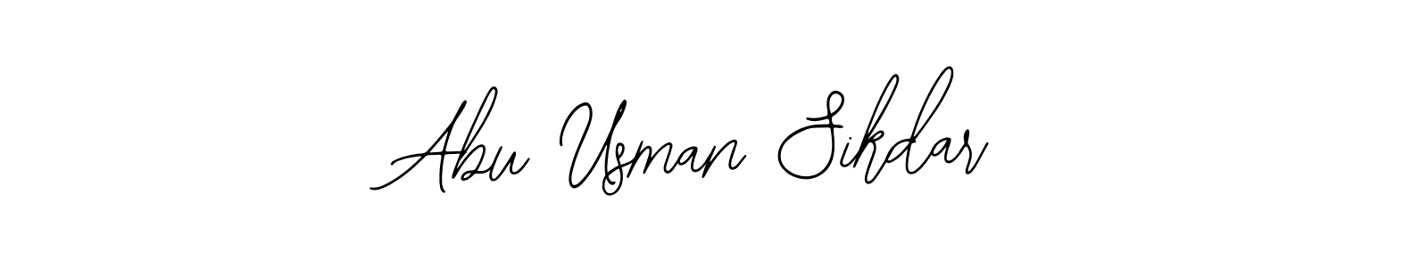 Use a signature maker to create a handwritten signature online. With this signature software, you can design (Bearetta-2O07w) your own signature for name Abu Usman Sikdar. Abu Usman Sikdar signature style 12 images and pictures png